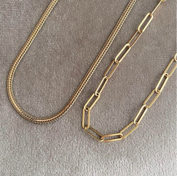 COLLAR GOLD WAVE