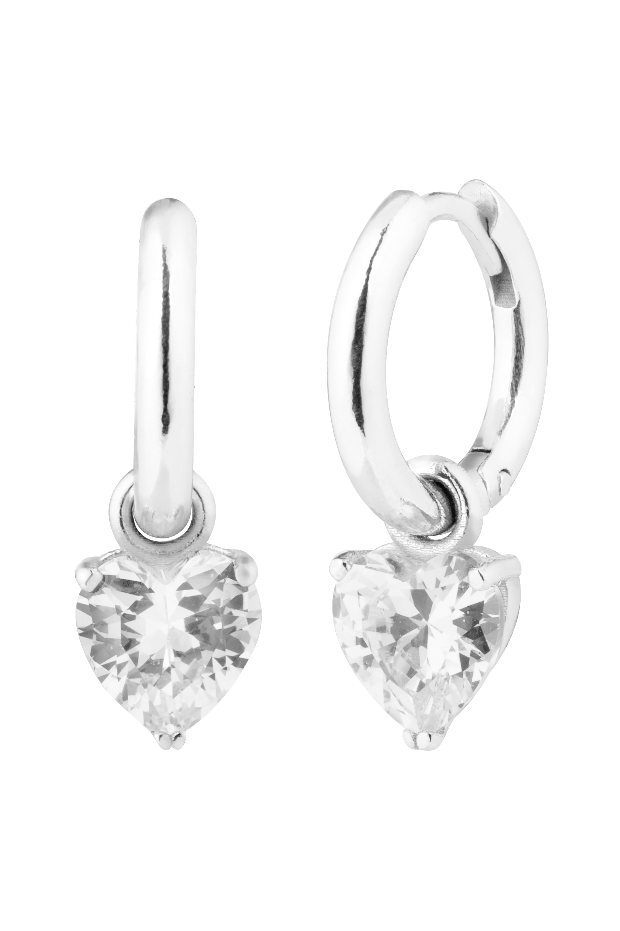 PENDIENTES HEART SILVER