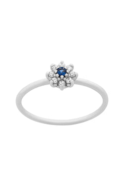 Anillo Margherita Blue Silver
