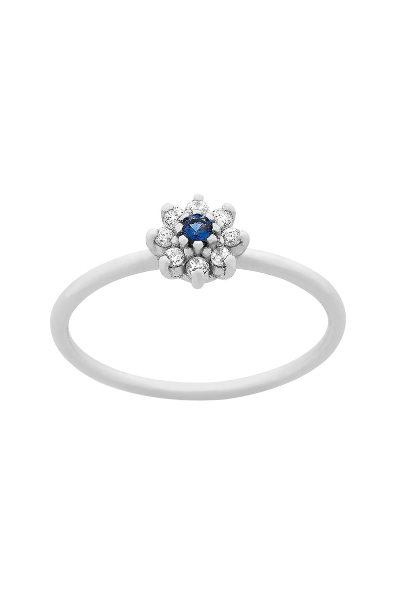 Anillo Margherita Blue Silver