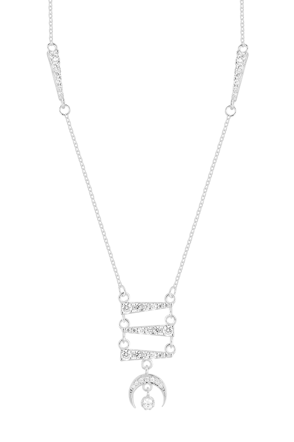 COLLAR MOON SILVER