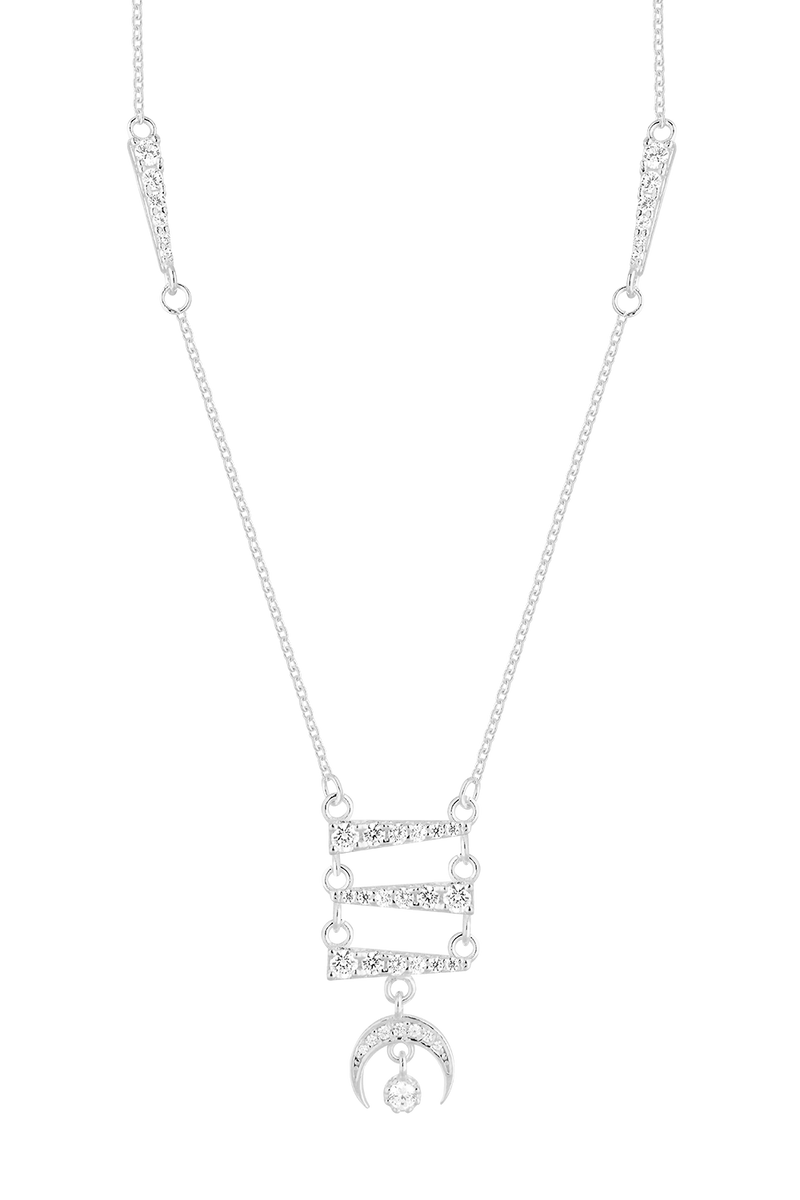 COLLAR MOON SILVER