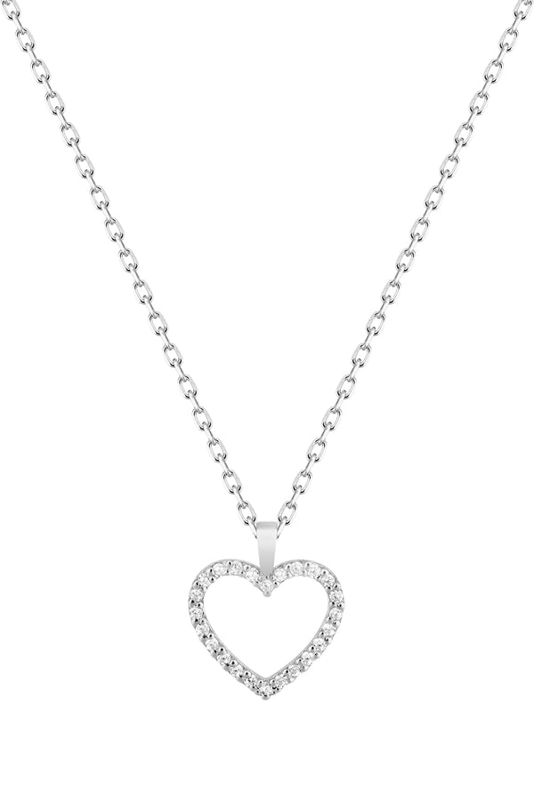 COLLAR HEART SILVER