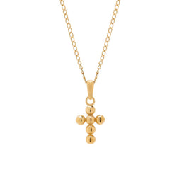 Cadena de oro con cruz