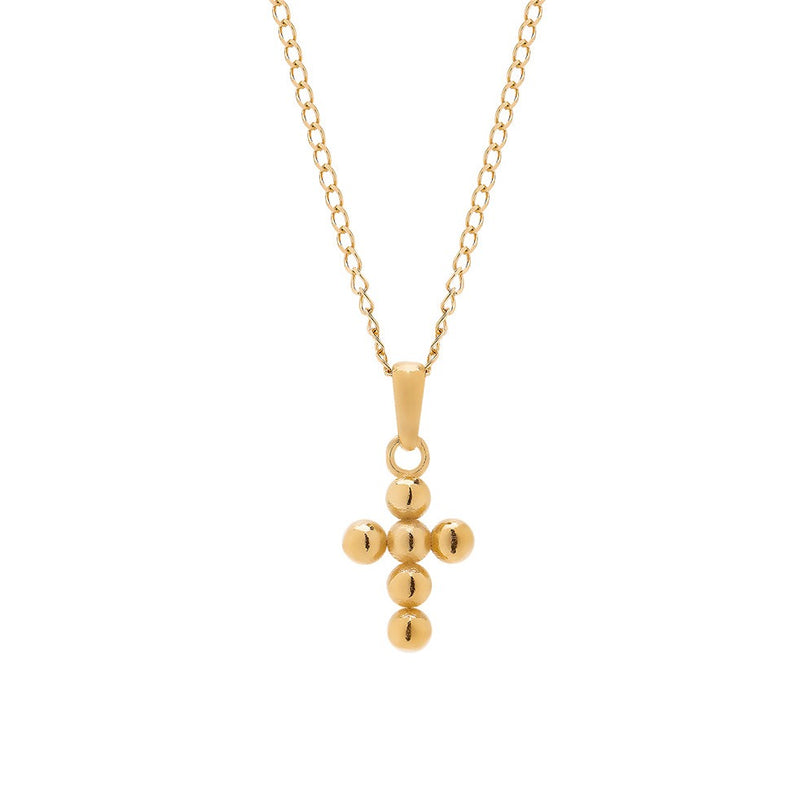 Cadena de oro con cruz