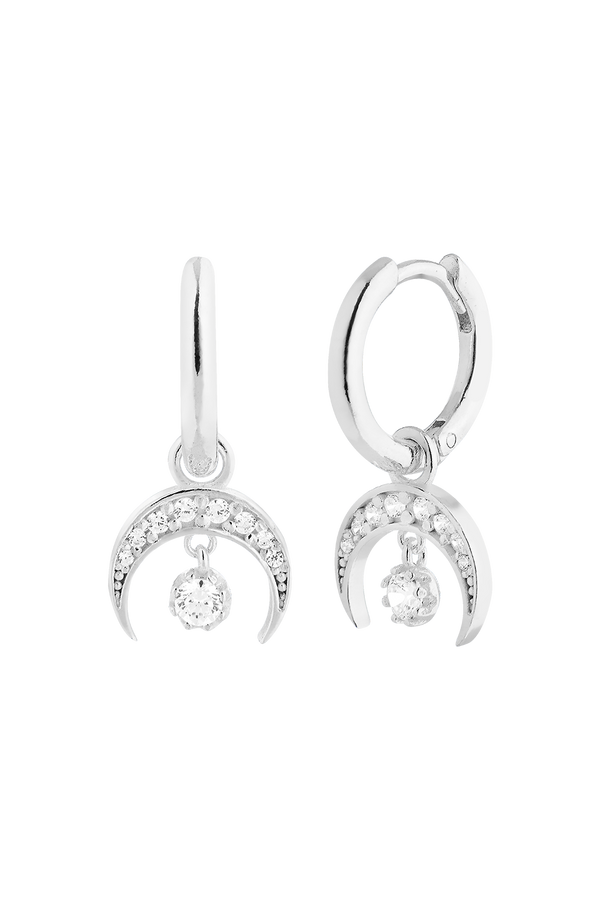 PENDIENTES MOON SILVER