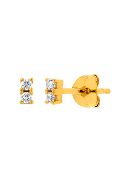 Pendientes de oro con diamantes