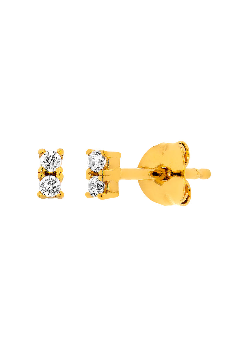 Pendientes de oro con diamantes